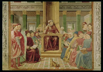Saint Augustin lisant la rhétorique et la philosophie à l